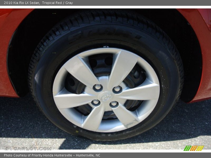 Tropical Red / Gray 2010 Kia Rio LX Sedan