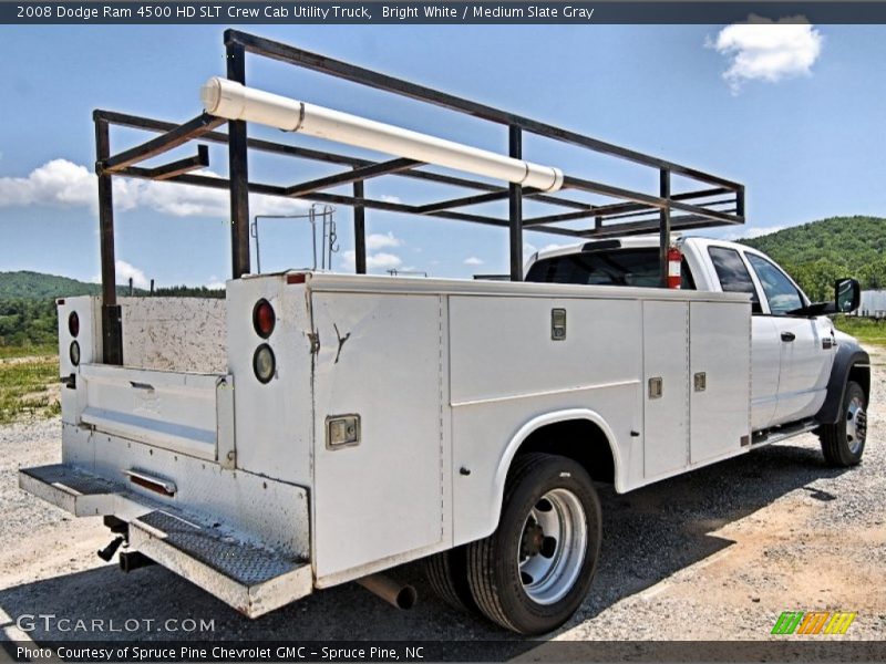Bright White / Medium Slate Gray 2008 Dodge Ram 4500 HD SLT Crew Cab Utility Truck