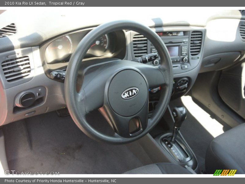 Tropical Red / Gray 2010 Kia Rio LX Sedan