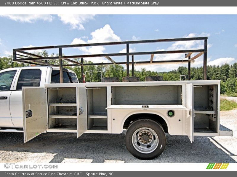 Bright White / Medium Slate Gray 2008 Dodge Ram 4500 HD SLT Crew Cab Utility Truck