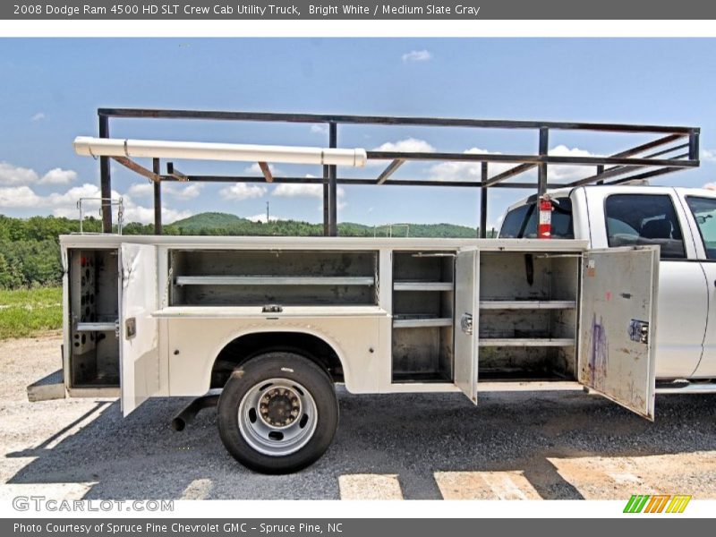 Bright White / Medium Slate Gray 2008 Dodge Ram 4500 HD SLT Crew Cab Utility Truck
