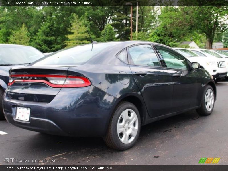 Maximum Steel Metallic / Black 2013 Dodge Dart SE
