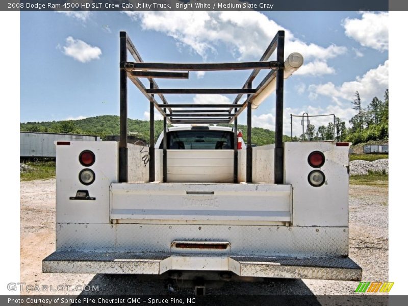 Bright White / Medium Slate Gray 2008 Dodge Ram 4500 HD SLT Crew Cab Utility Truck
