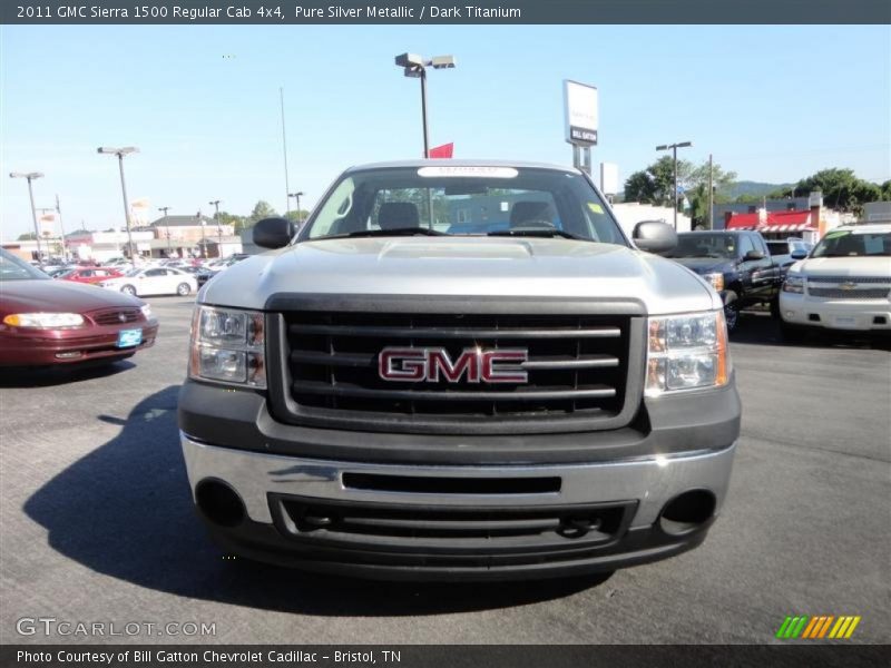 Pure Silver Metallic / Dark Titanium 2011 GMC Sierra 1500 Regular Cab 4x4