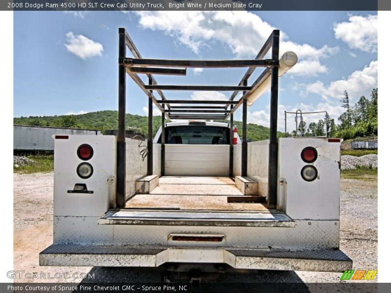 Bright White / Medium Slate Gray 2008 Dodge Ram 4500 HD SLT Crew Cab Utility Truck