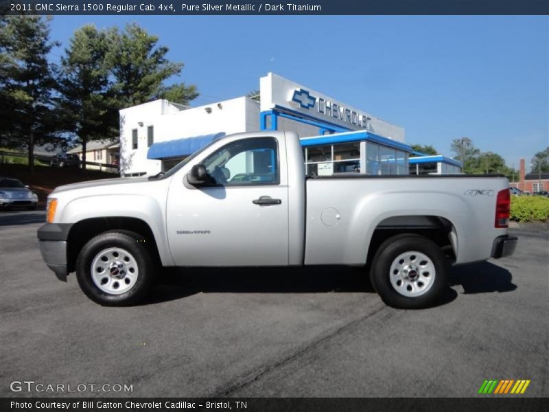  2011 Sierra 1500 Regular Cab 4x4 Pure Silver Metallic
