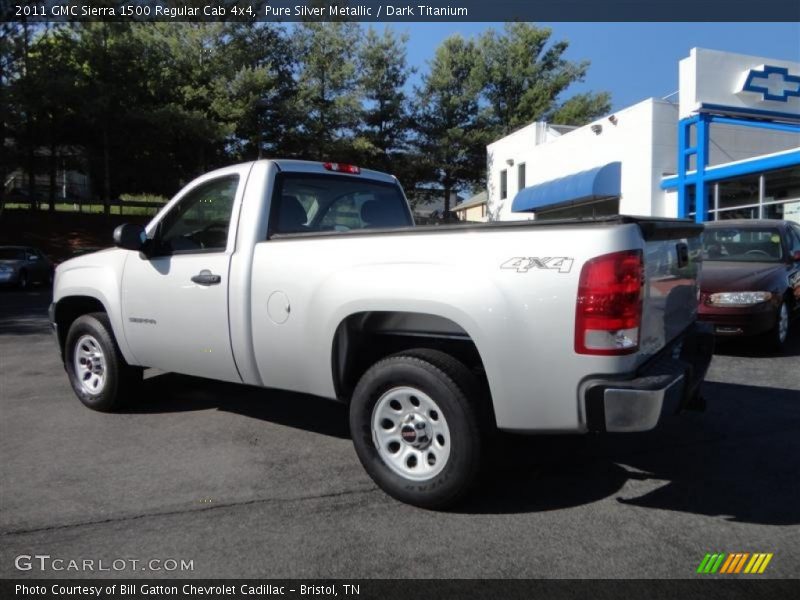 Pure Silver Metallic / Dark Titanium 2011 GMC Sierra 1500 Regular Cab 4x4