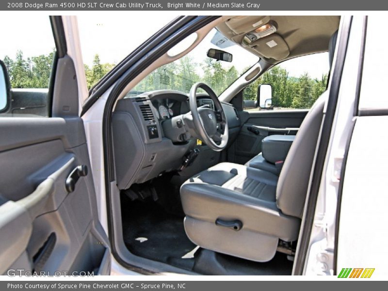 Bright White / Medium Slate Gray 2008 Dodge Ram 4500 HD SLT Crew Cab Utility Truck