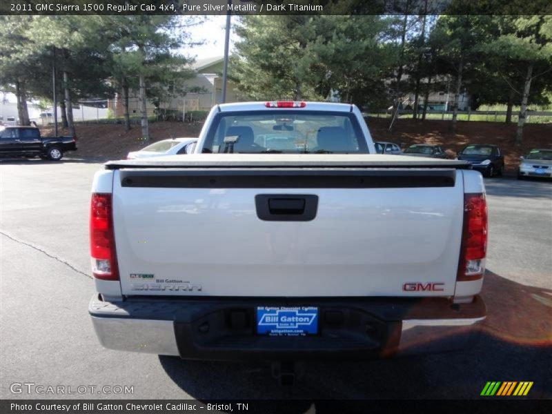 Pure Silver Metallic / Dark Titanium 2011 GMC Sierra 1500 Regular Cab 4x4