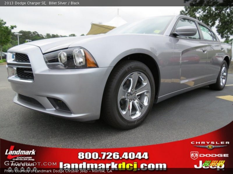 Billet Silver / Black 2013 Dodge Charger SE