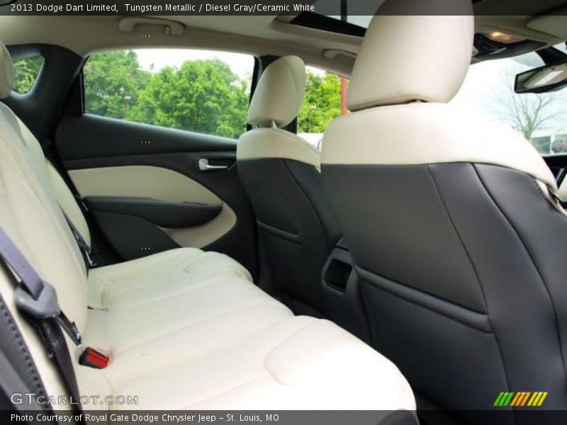 Tungsten Metallic / Diesel Gray/Ceramic White 2013 Dodge Dart Limited