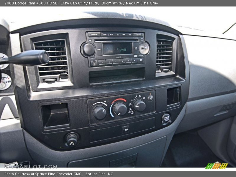 Bright White / Medium Slate Gray 2008 Dodge Ram 4500 HD SLT Crew Cab Utility Truck