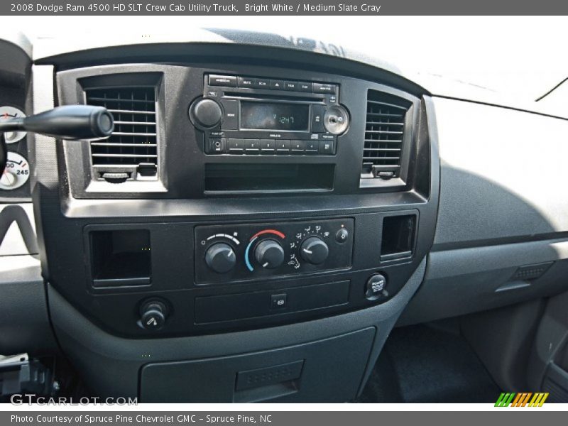 Bright White / Medium Slate Gray 2008 Dodge Ram 4500 HD SLT Crew Cab Utility Truck