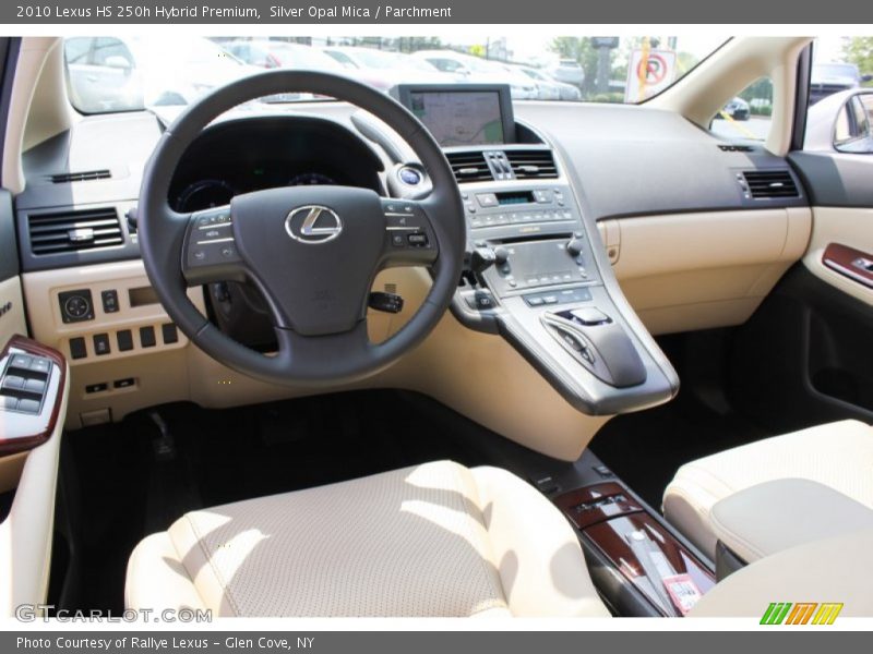 Silver Opal Mica / Parchment 2010 Lexus HS 250h Hybrid Premium