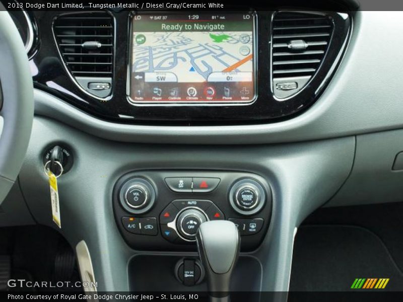Tungsten Metallic / Diesel Gray/Ceramic White 2013 Dodge Dart Limited