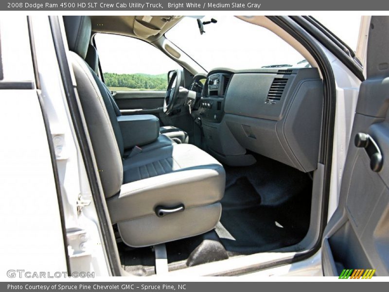 Bright White / Medium Slate Gray 2008 Dodge Ram 4500 HD SLT Crew Cab Utility Truck