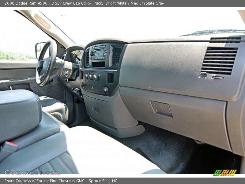 Bright White / Medium Slate Gray 2008 Dodge Ram 4500 HD SLT Crew Cab Utility Truck