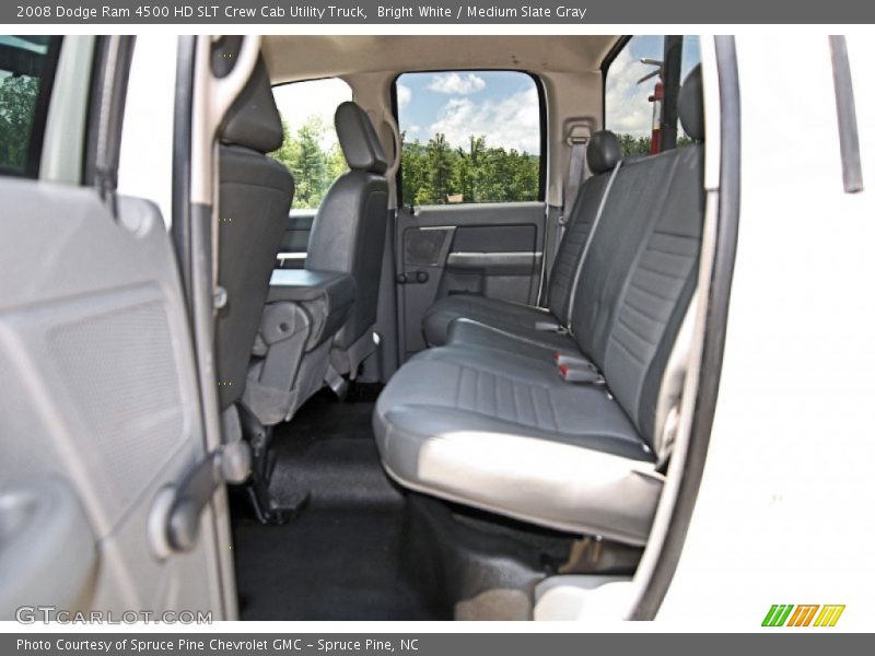 Bright White / Medium Slate Gray 2008 Dodge Ram 4500 HD SLT Crew Cab Utility Truck
