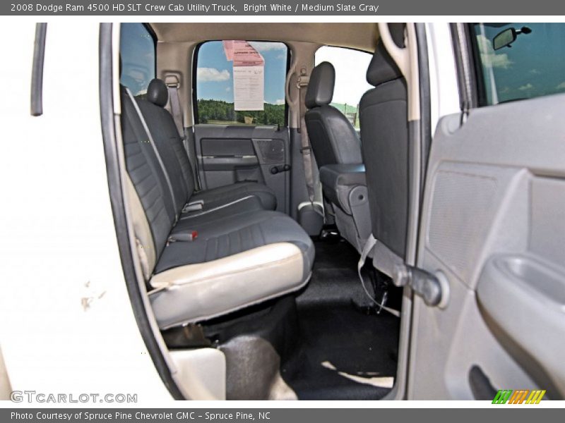Bright White / Medium Slate Gray 2008 Dodge Ram 4500 HD SLT Crew Cab Utility Truck