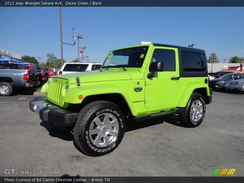 Gecko Green / Black 2012 Jeep Wrangler Sahara 4x4