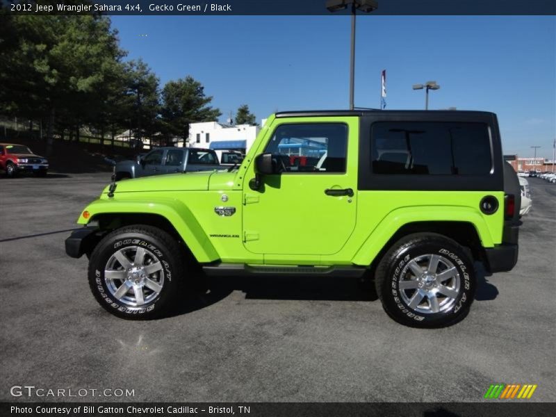 Gecko Green / Black 2012 Jeep Wrangler Sahara 4x4