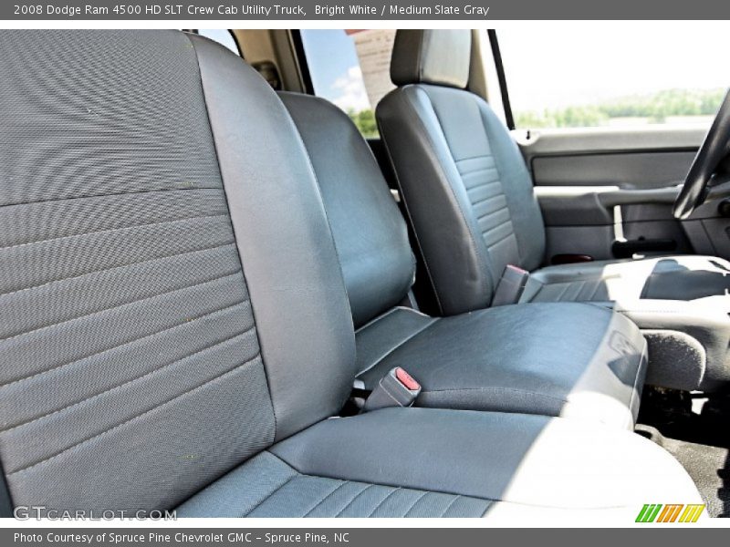 Bright White / Medium Slate Gray 2008 Dodge Ram 4500 HD SLT Crew Cab Utility Truck