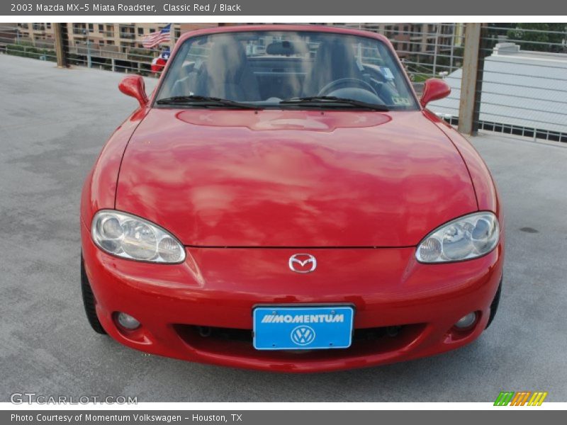 Classic Red / Black 2003 Mazda MX-5 Miata Roadster