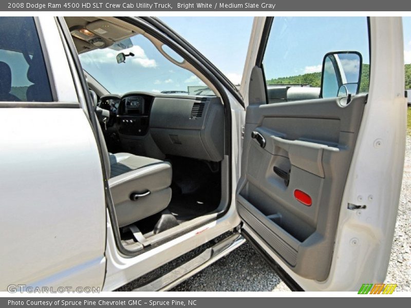 Bright White / Medium Slate Gray 2008 Dodge Ram 4500 HD SLT Crew Cab Utility Truck