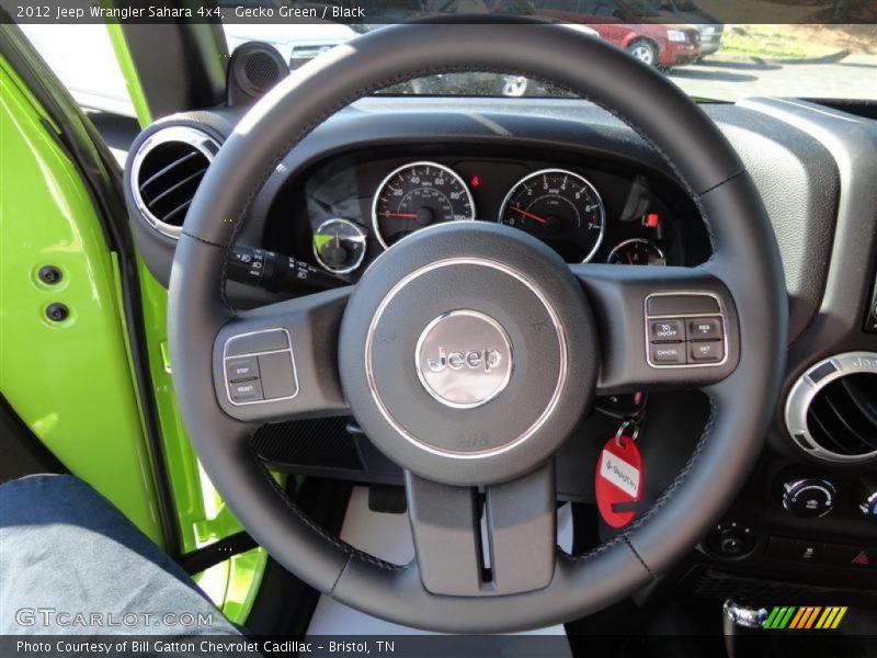 Gecko Green / Black 2012 Jeep Wrangler Sahara 4x4