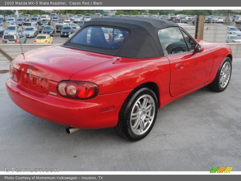 Classic Red / Black 2003 Mazda MX-5 Miata Roadster