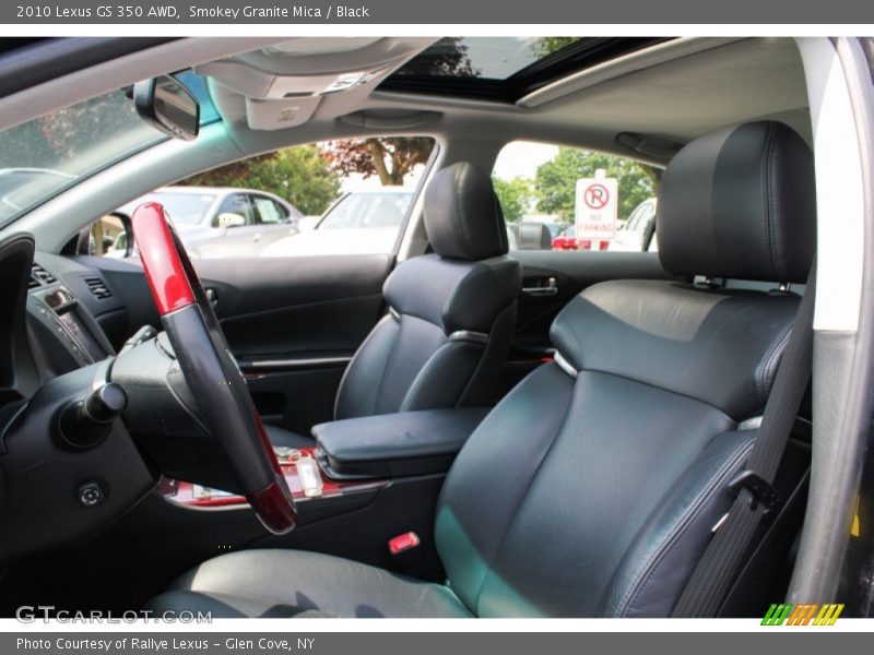 Smokey Granite Mica / Black 2010 Lexus GS 350 AWD