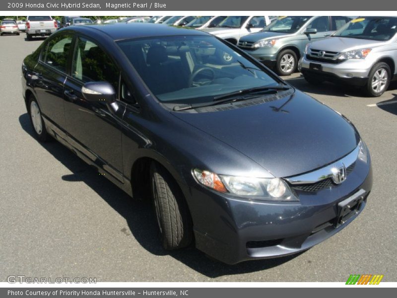Magnetic Pearl / Blue 2009 Honda Civic Hybrid Sedan