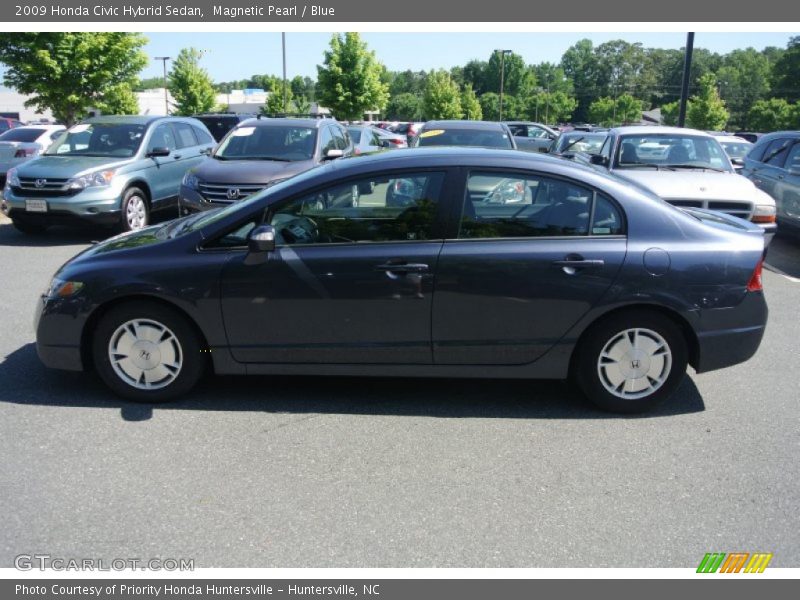 Magnetic Pearl / Blue 2009 Honda Civic Hybrid Sedan