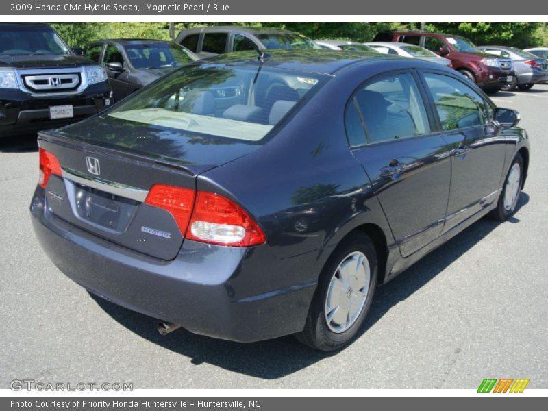 Magnetic Pearl / Blue 2009 Honda Civic Hybrid Sedan