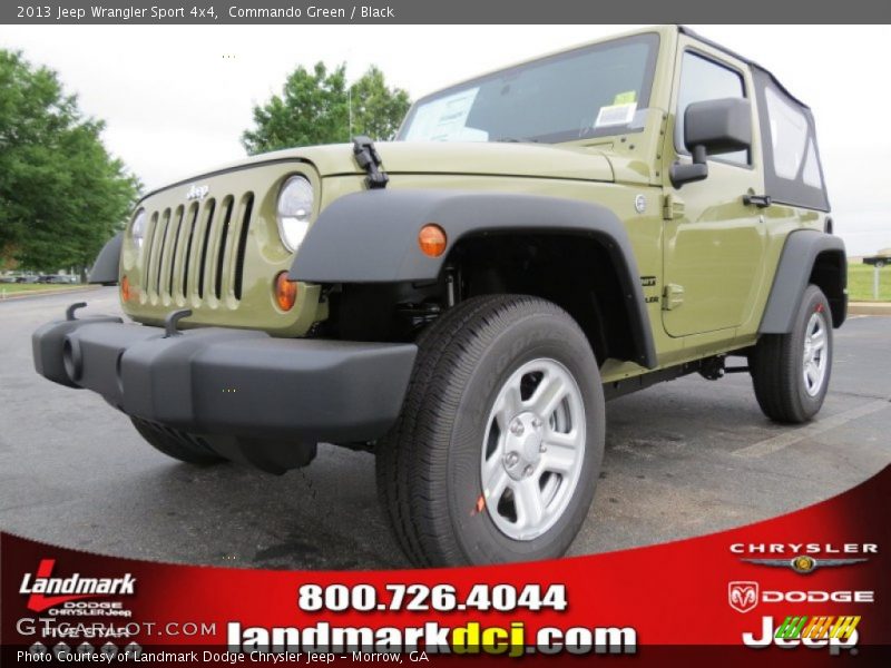Commando Green / Black 2013 Jeep Wrangler Sport 4x4