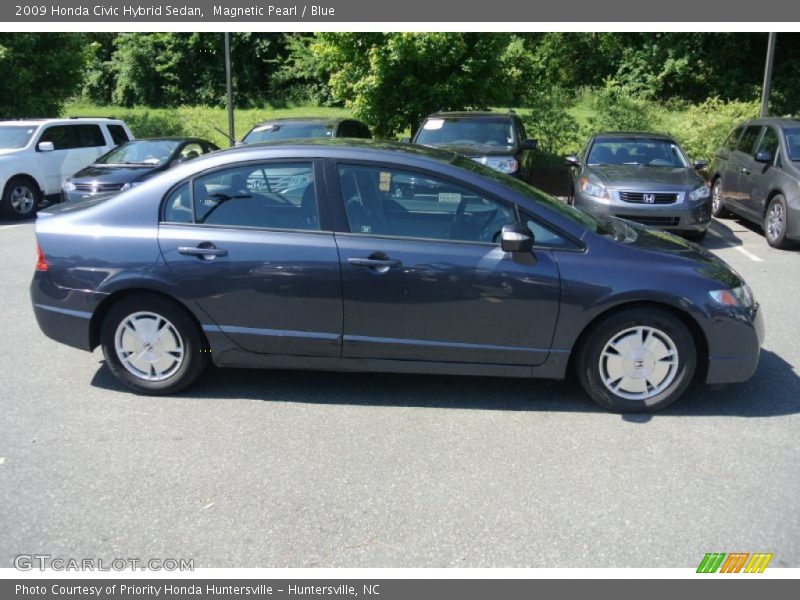 Magnetic Pearl / Blue 2009 Honda Civic Hybrid Sedan