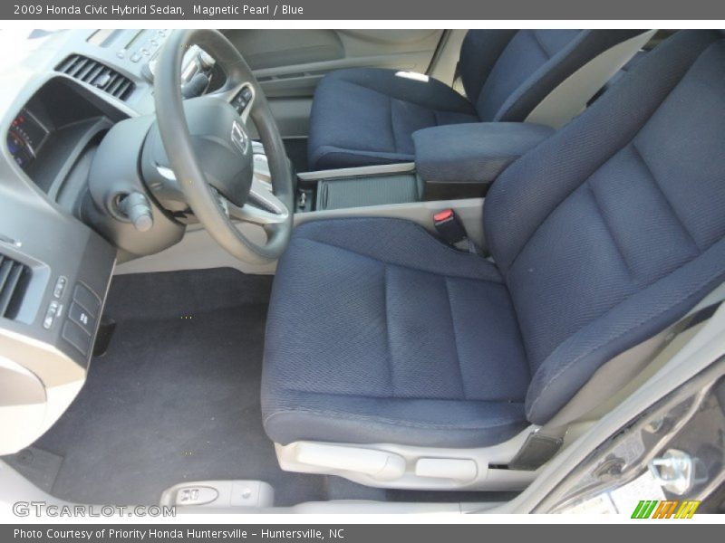 Magnetic Pearl / Blue 2009 Honda Civic Hybrid Sedan