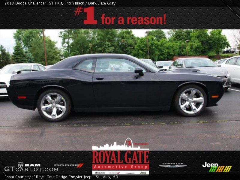 Pitch Black / Dark Slate Gray 2013 Dodge Challenger R/T Plus
