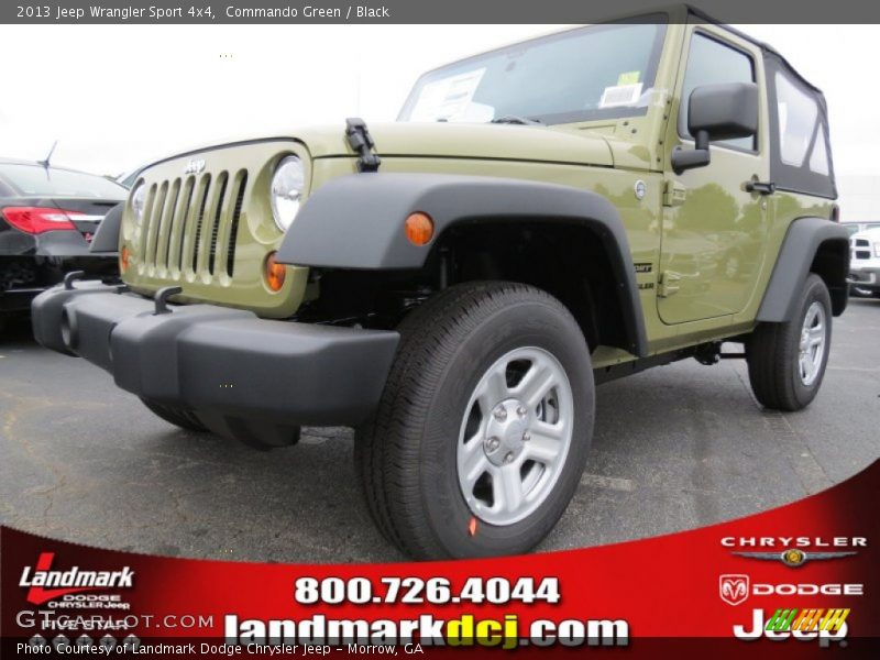 Commando Green / Black 2013 Jeep Wrangler Sport 4x4