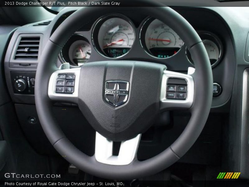 Pitch Black / Dark Slate Gray 2013 Dodge Challenger R/T Plus