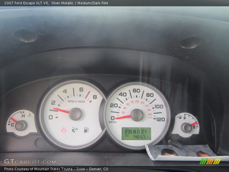 Silver Metallic / Medium/Dark Flint 2007 Ford Escape XLT V6