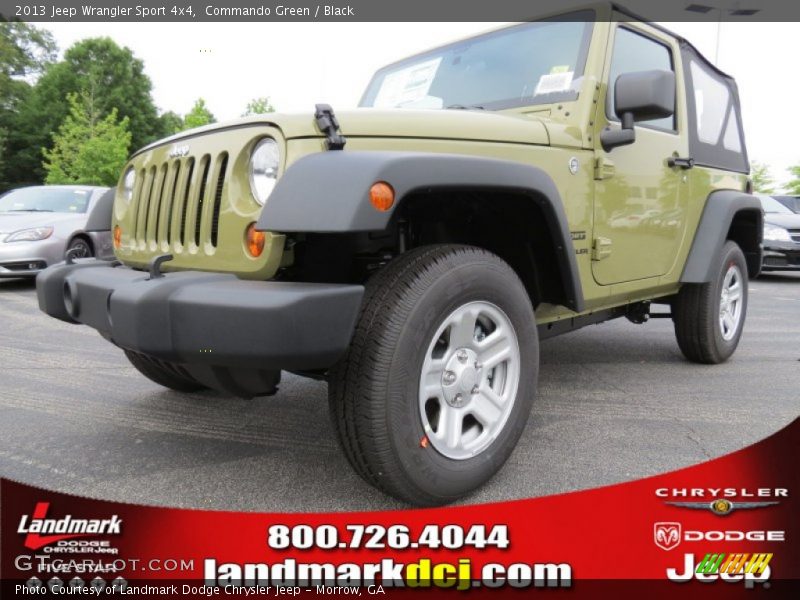 Commando Green / Black 2013 Jeep Wrangler Sport 4x4