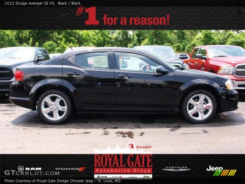 Black / Black 2013 Dodge Avenger SE V6