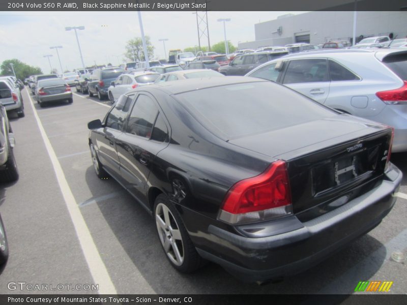 Black Sapphire Metallic / Beige/Light Sand 2004 Volvo S60 R AWD