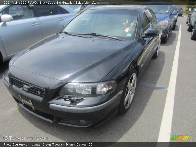 Black Sapphire Metallic / Beige/Light Sand 2004 Volvo S60 R AWD