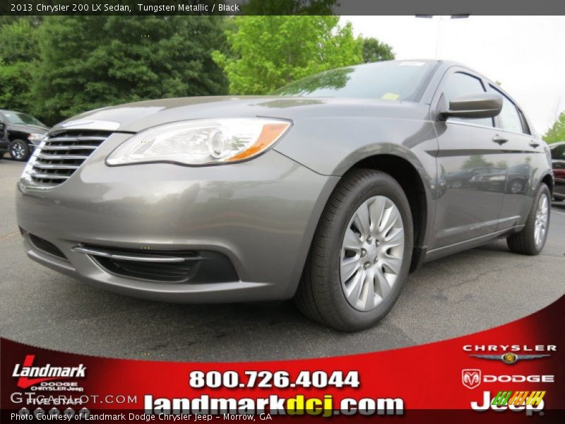 Tungsten Metallic / Black 2013 Chrysler 200 LX Sedan