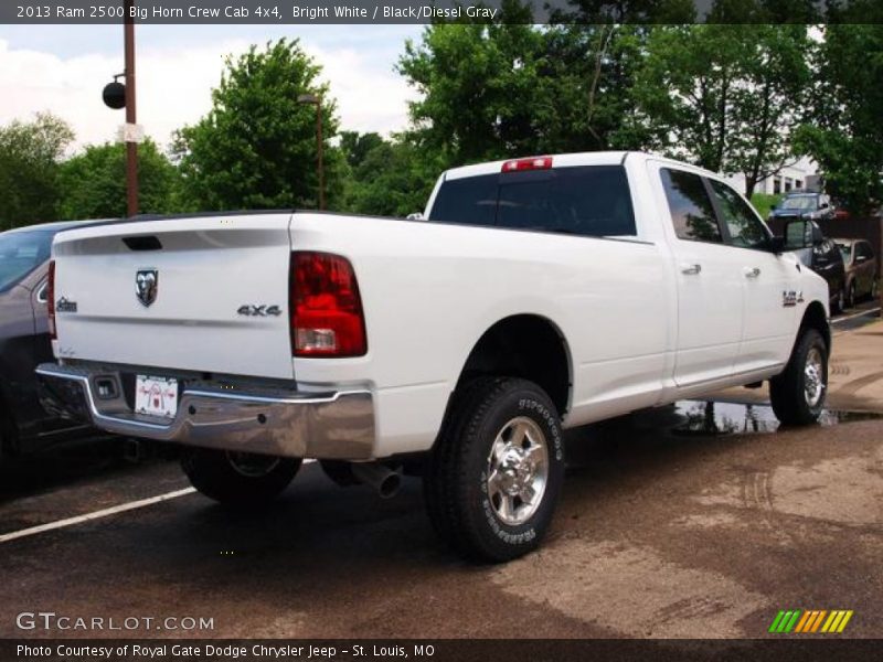 Bright White / Black/Diesel Gray 2013 Ram 2500 Big Horn Crew Cab 4x4