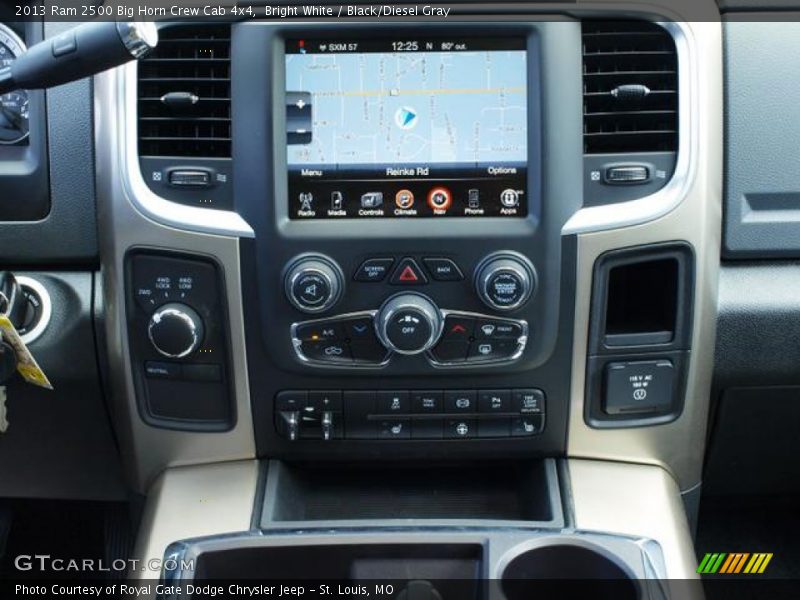 Controls of 2013 2500 Big Horn Crew Cab 4x4