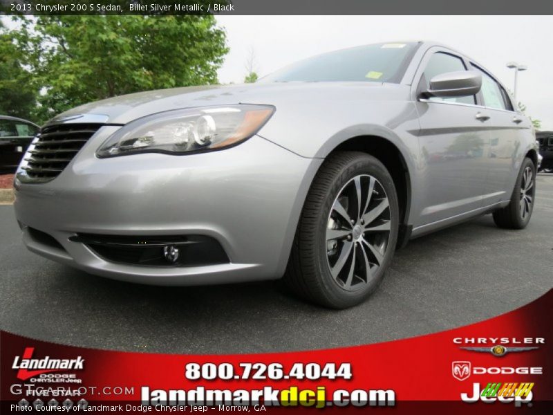 Billet Silver Metallic / Black 2013 Chrysler 200 S Sedan