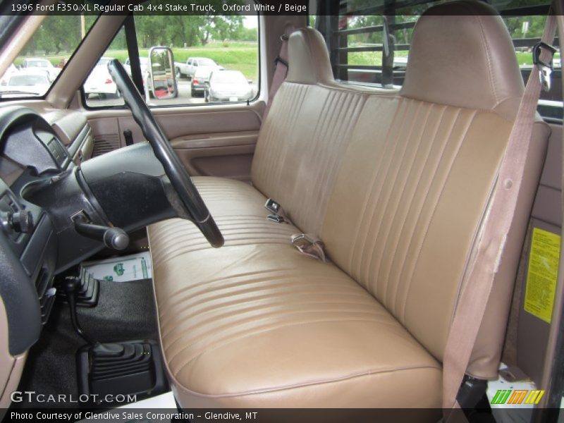 Front Seat of 1996 F350 XL Regular Cab 4x4 Stake Truck